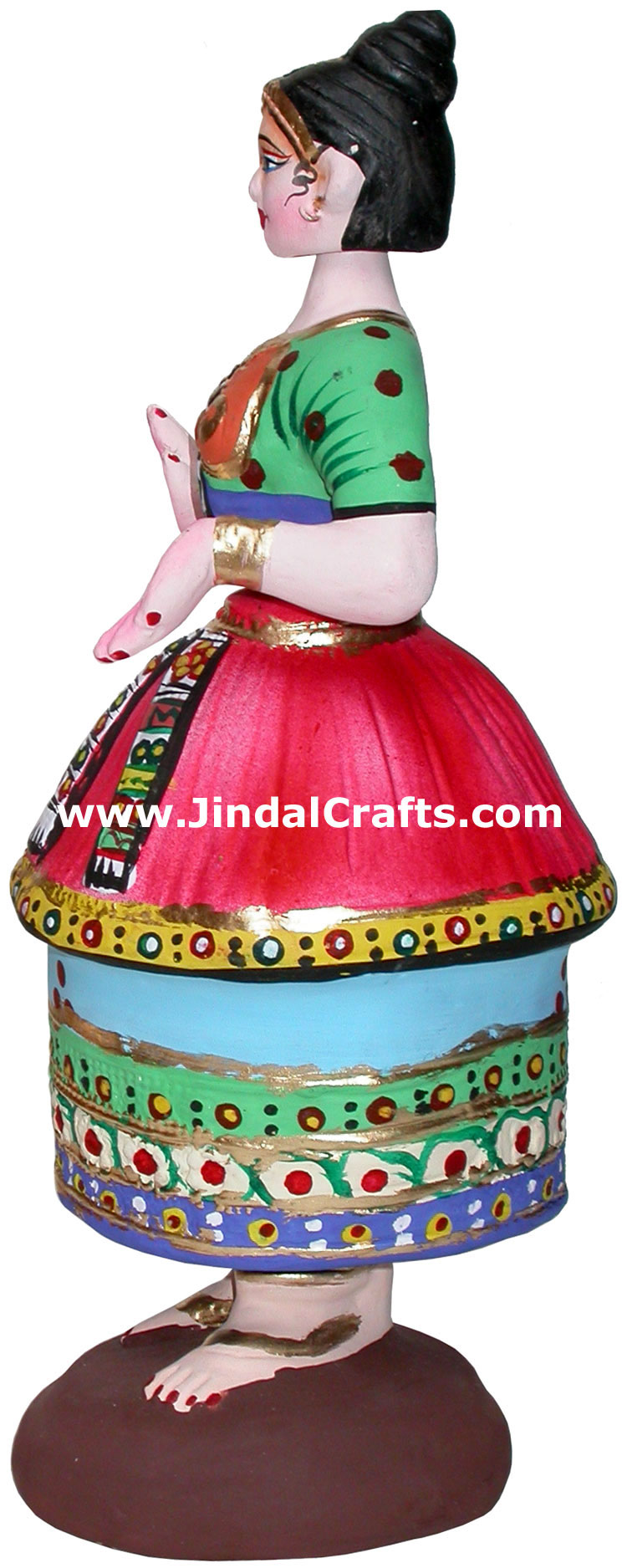 Papier Mache made Traditional Dancing Doll - Handmade Art