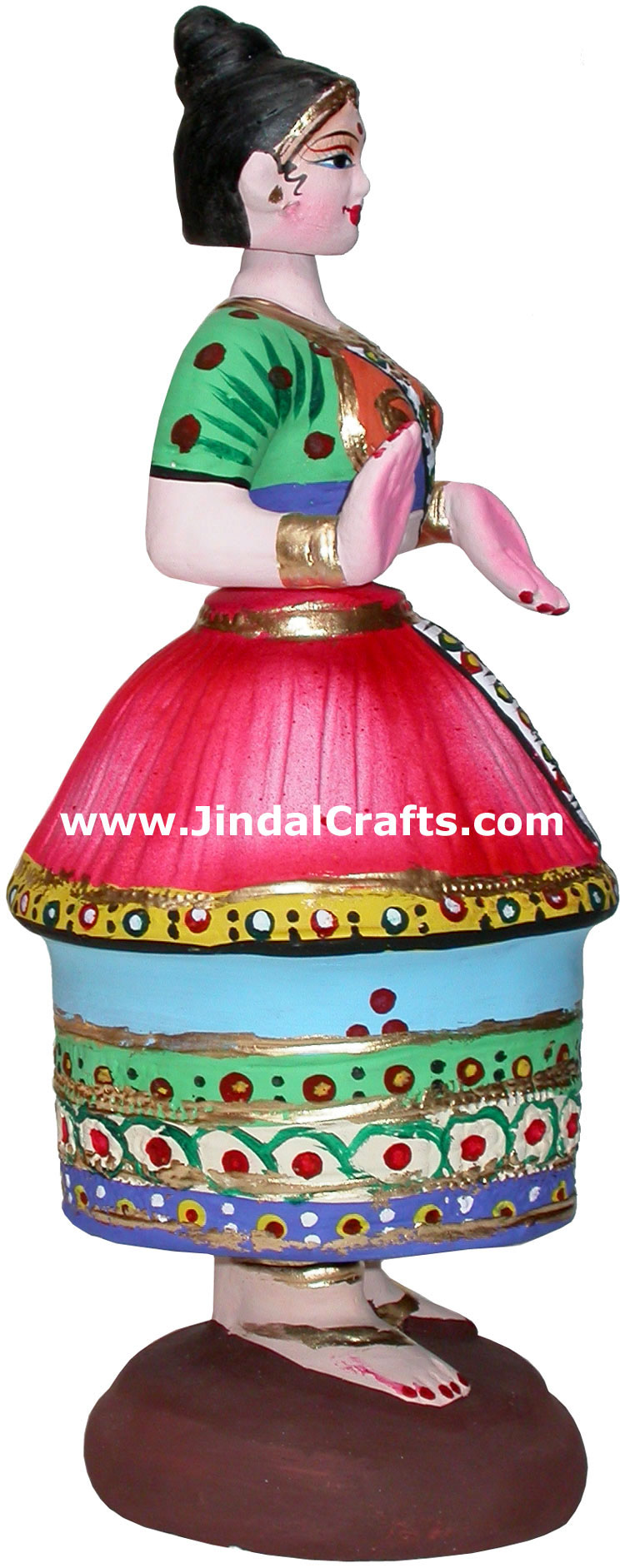 Papier Mache made Traditional Dancing Doll - Handmade Art