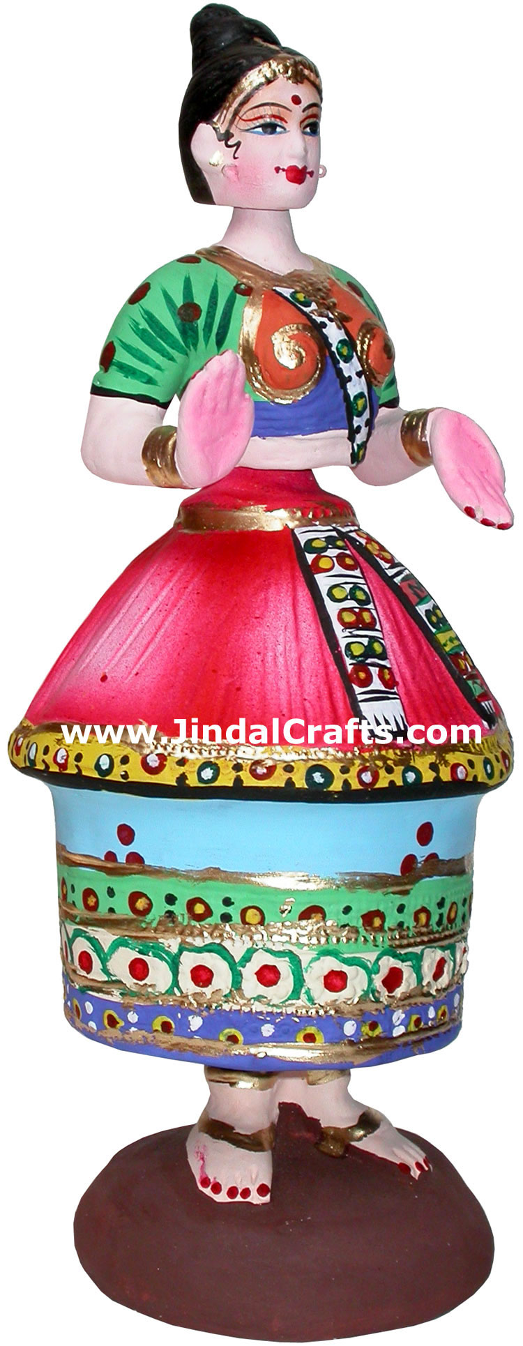Papier Mache made Traditional Dancing Doll - Handmade Art
