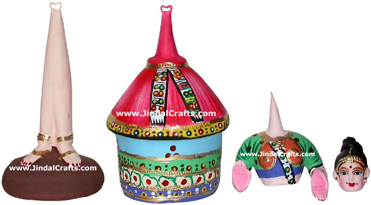 Papier Mache made Traditional Dancing Doll - Handmade Art