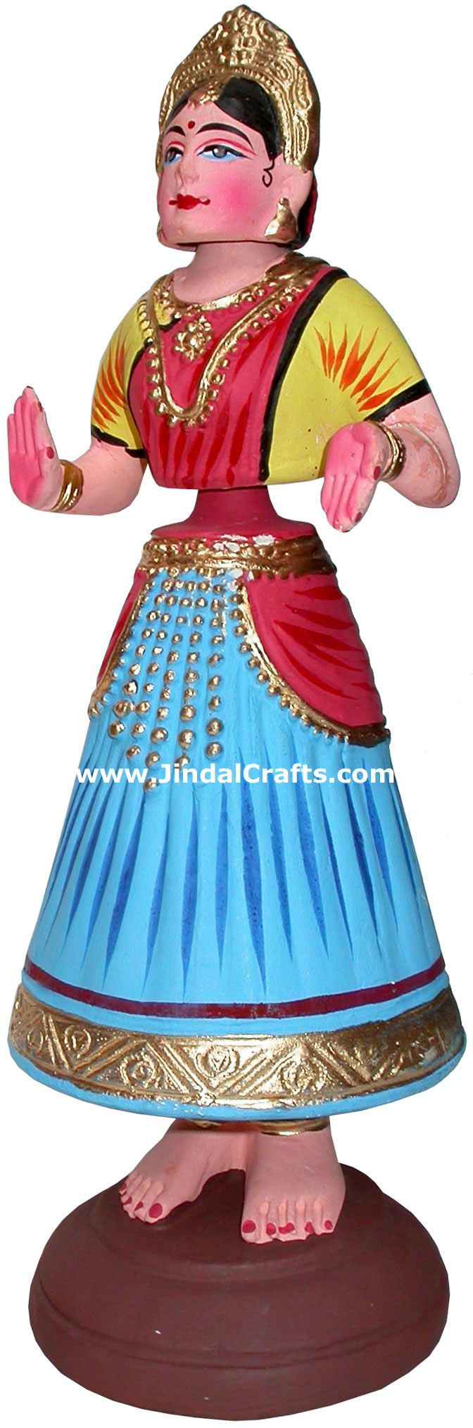 Papier Mache Made Traditional Dancing Doll - Handmade Art