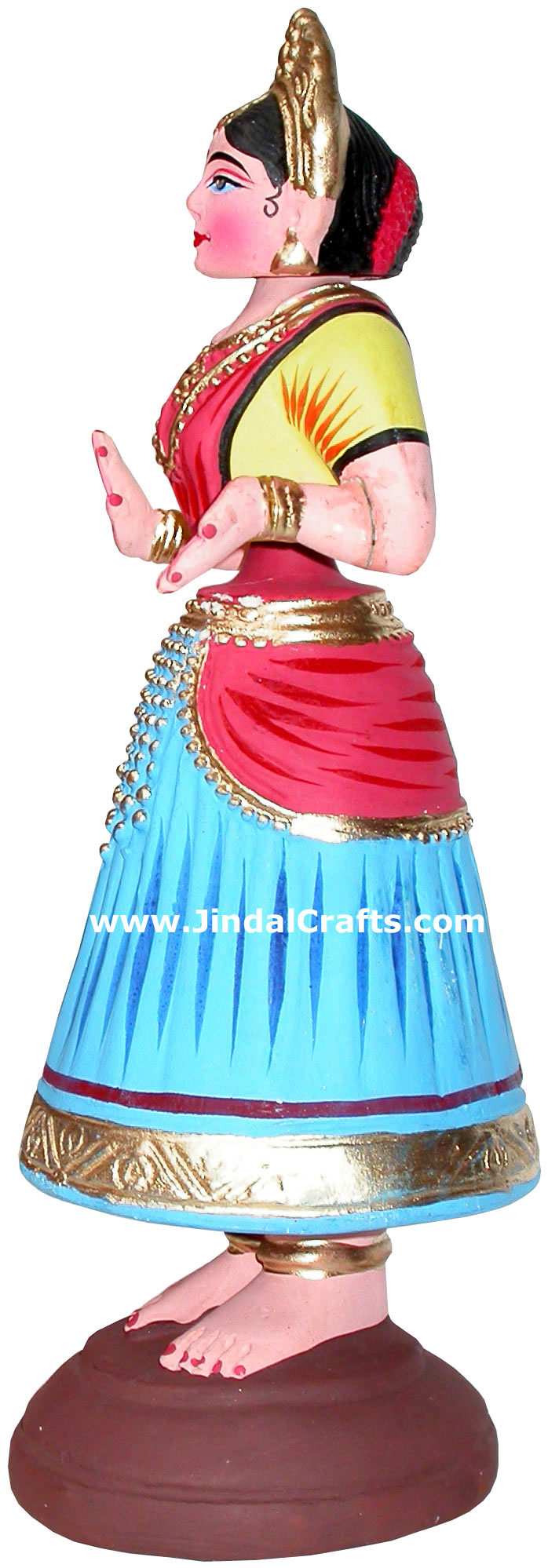 Papier Mache Made Traditional Dancing Doll - Handmade Art