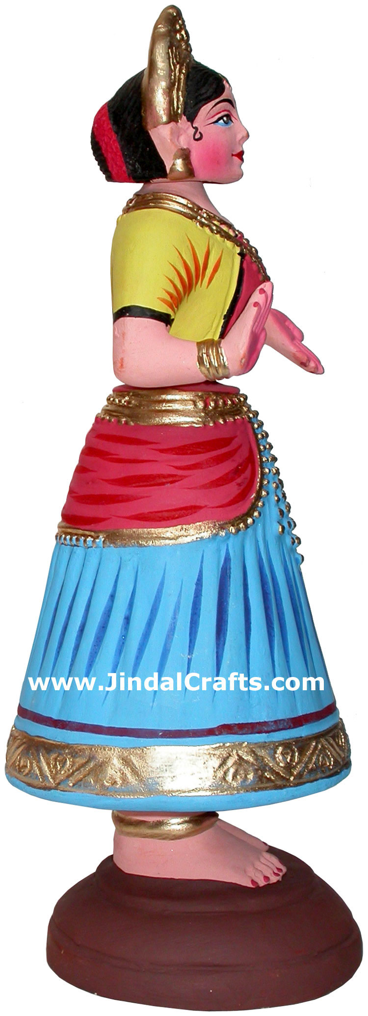 Papier Mache Made Traditional Dancing Doll - Handmade Art