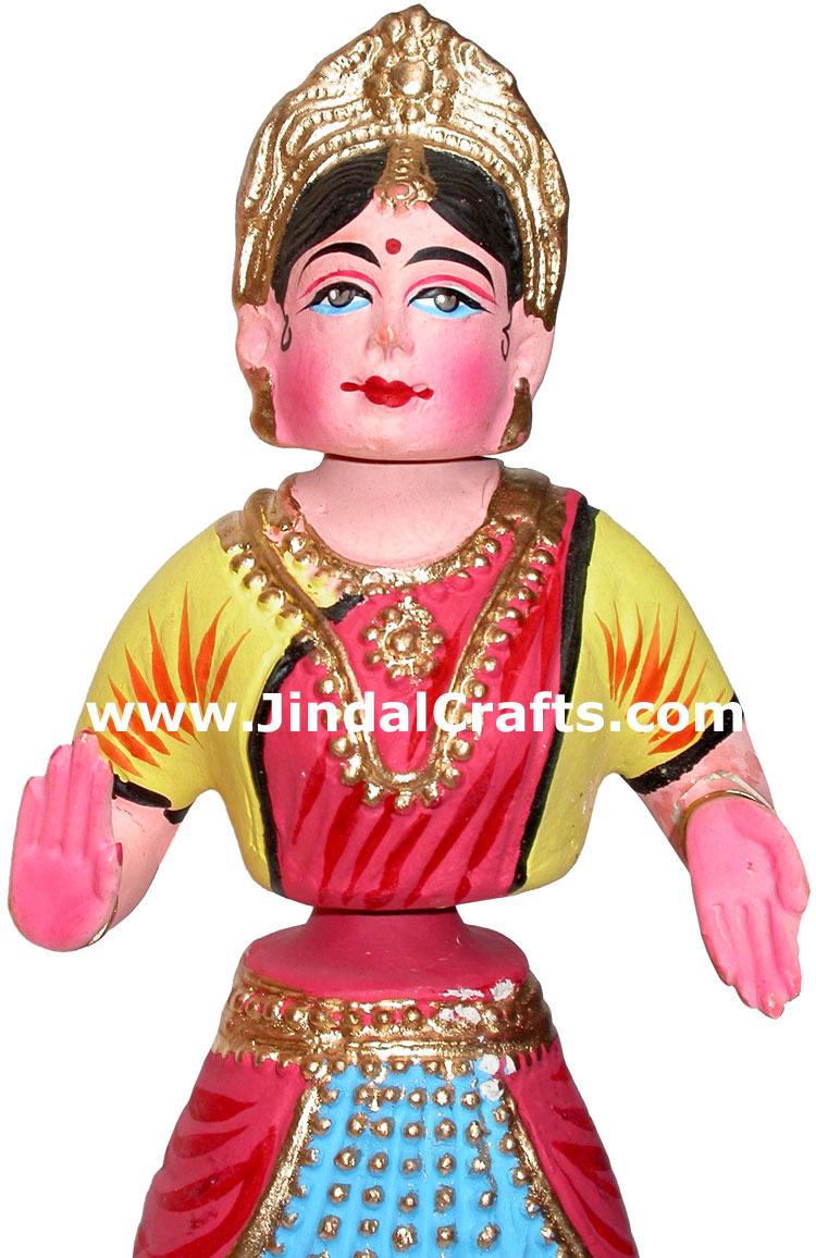 Papier Mache Made Traditional Dancing Doll - Handmade Art