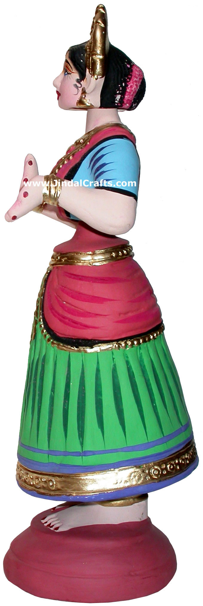 Papier Mache Made Traditional Dancing Doll - Handmade Art