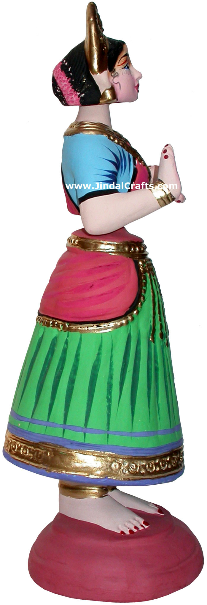 Papier Mache Made Traditional Dancing Doll - Handmade Art