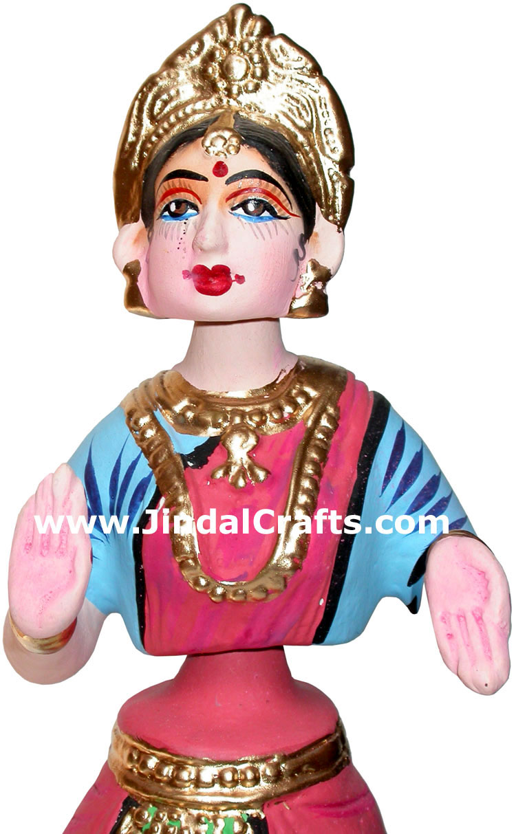 Papier Mache Made Traditional Dancing Doll - Handmade Art