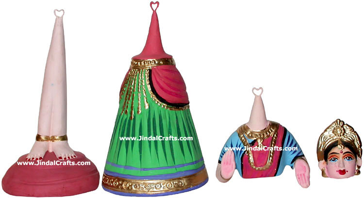 Papier Mache Made Traditional Dancing Doll - Handmade Art