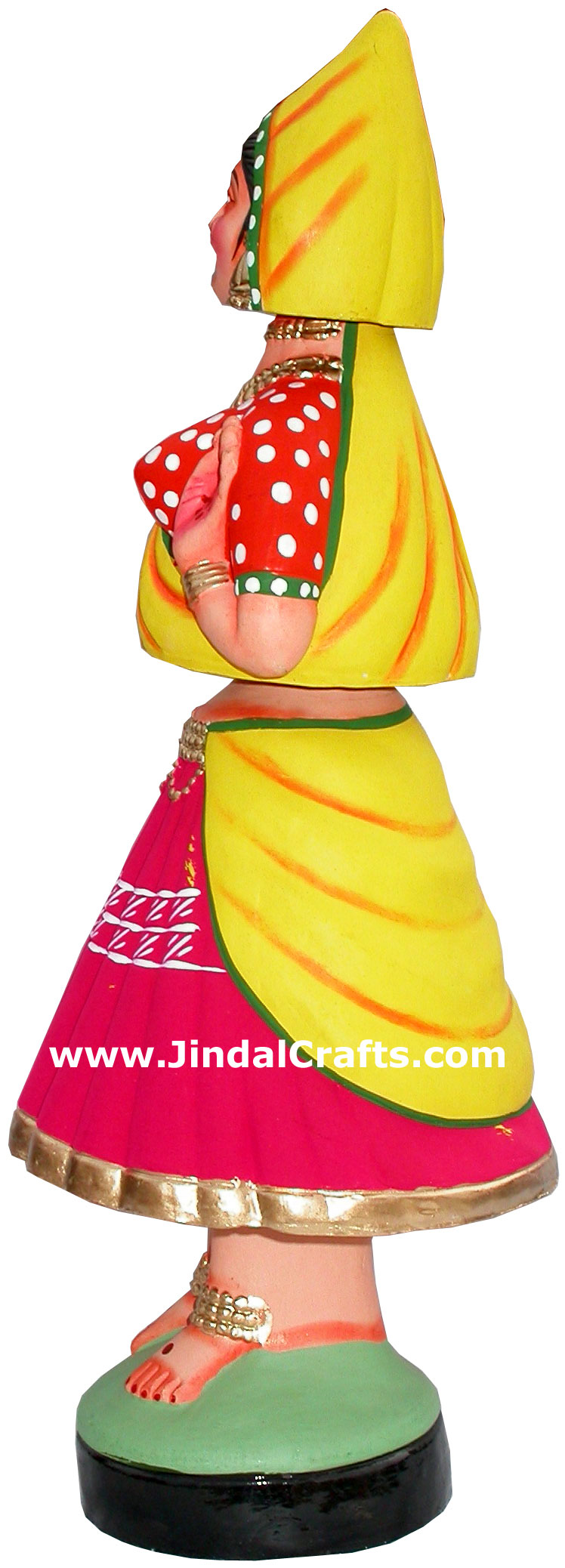 Dancing Doll Clay Made Colourful Handmade India