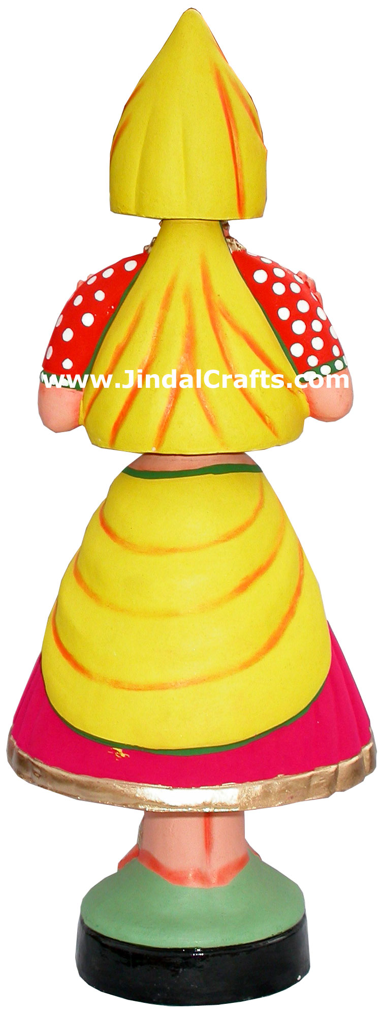 Dancing Doll Clay Made Colourful Handmade India