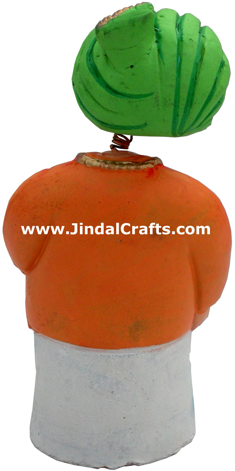 Dancing Doll Clay Made Colourful Traditional India Arts