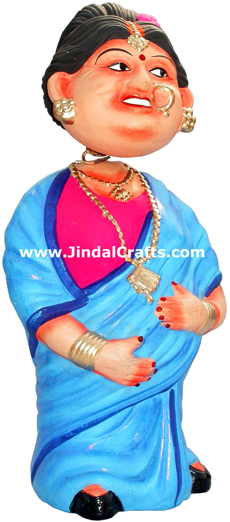 Dancing Doll Clay Made Colourful Traditional India Arts