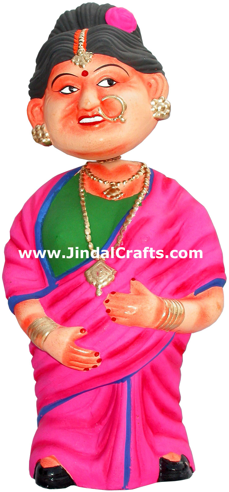 Dancing Doll Clay Made Colourful Traditional India Arts