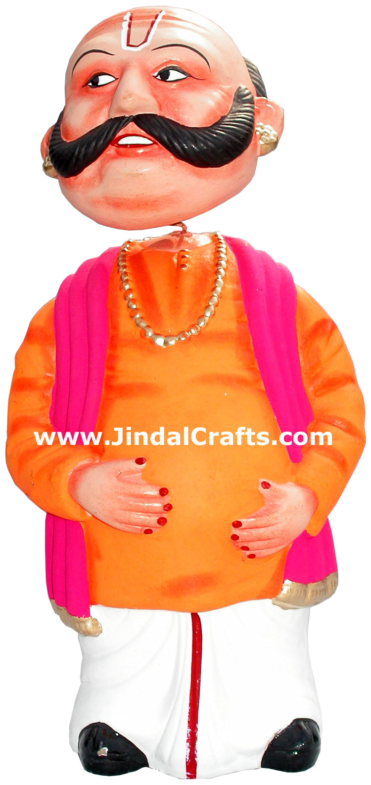 Dancing Doll Clay Made Colourful Traditional India Arts