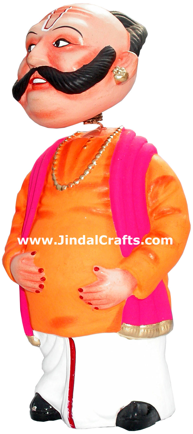 Dancing Doll Clay Made Colourful Traditional India Arts