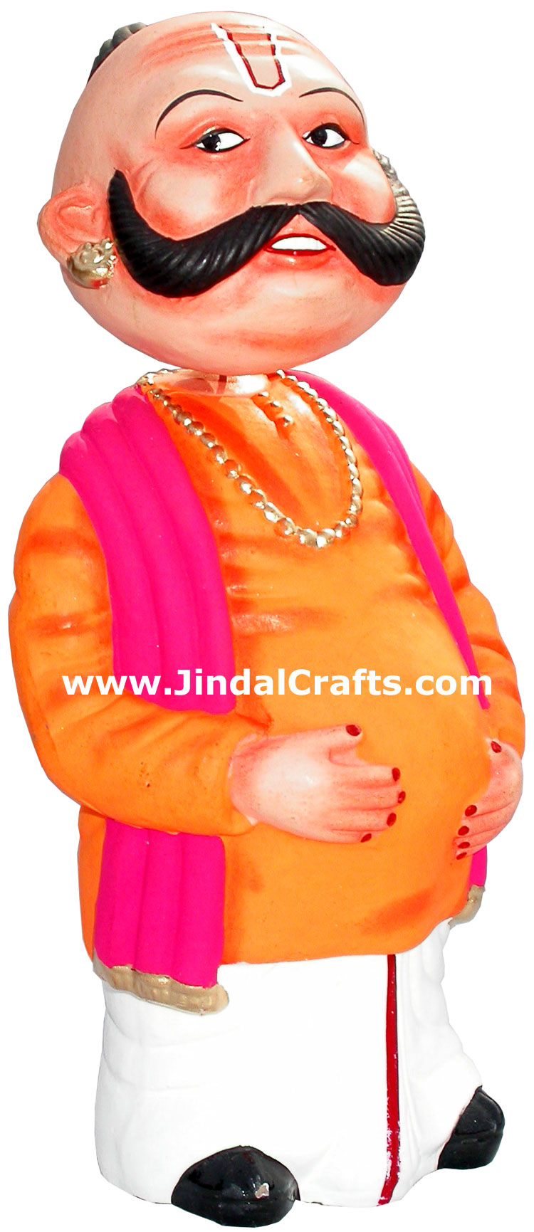Dancing Doll Clay Made Colourful Traditional India Arts