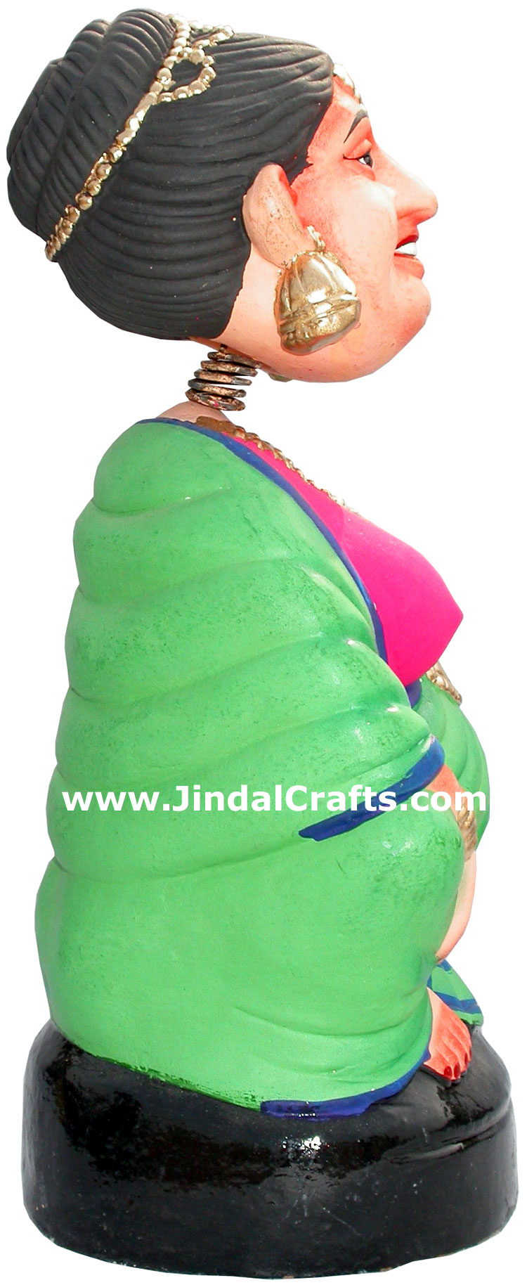Dancing Doll Clay Made Colourful Traditional India Arts