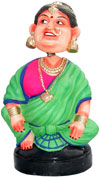 Dancing Doll Clay Made Colourful Traditional India Arts