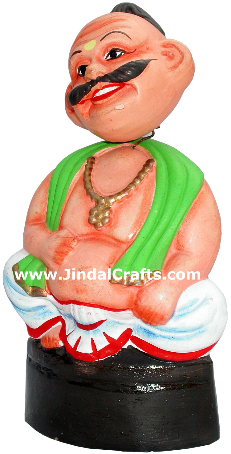 Dancing Doll Clay Made Colourful Traditional India Arts