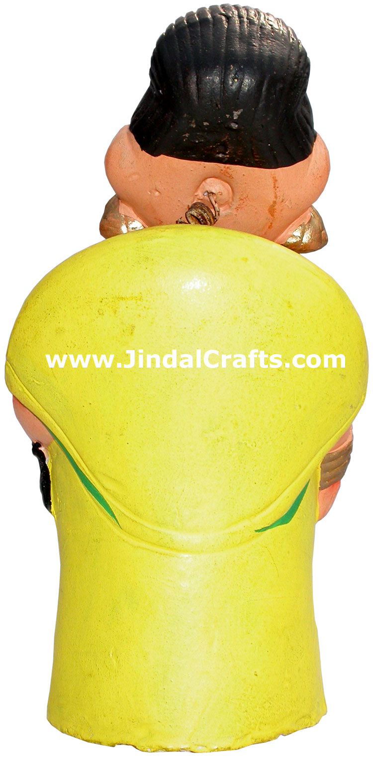 Dancing Doll Clay Made Colourful Traditional India Arts