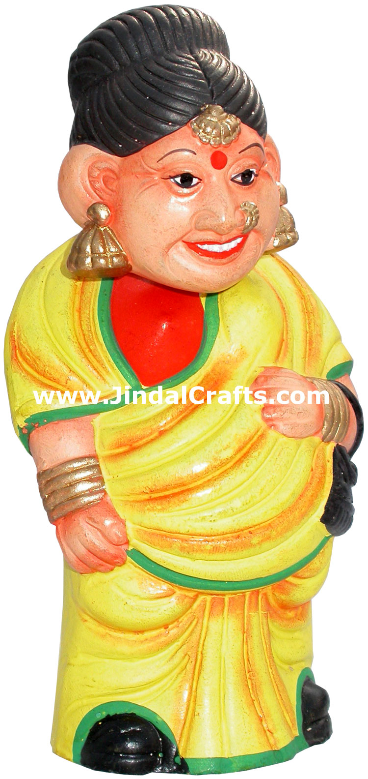 Dancing Doll Clay Made Colourful Traditional India Arts