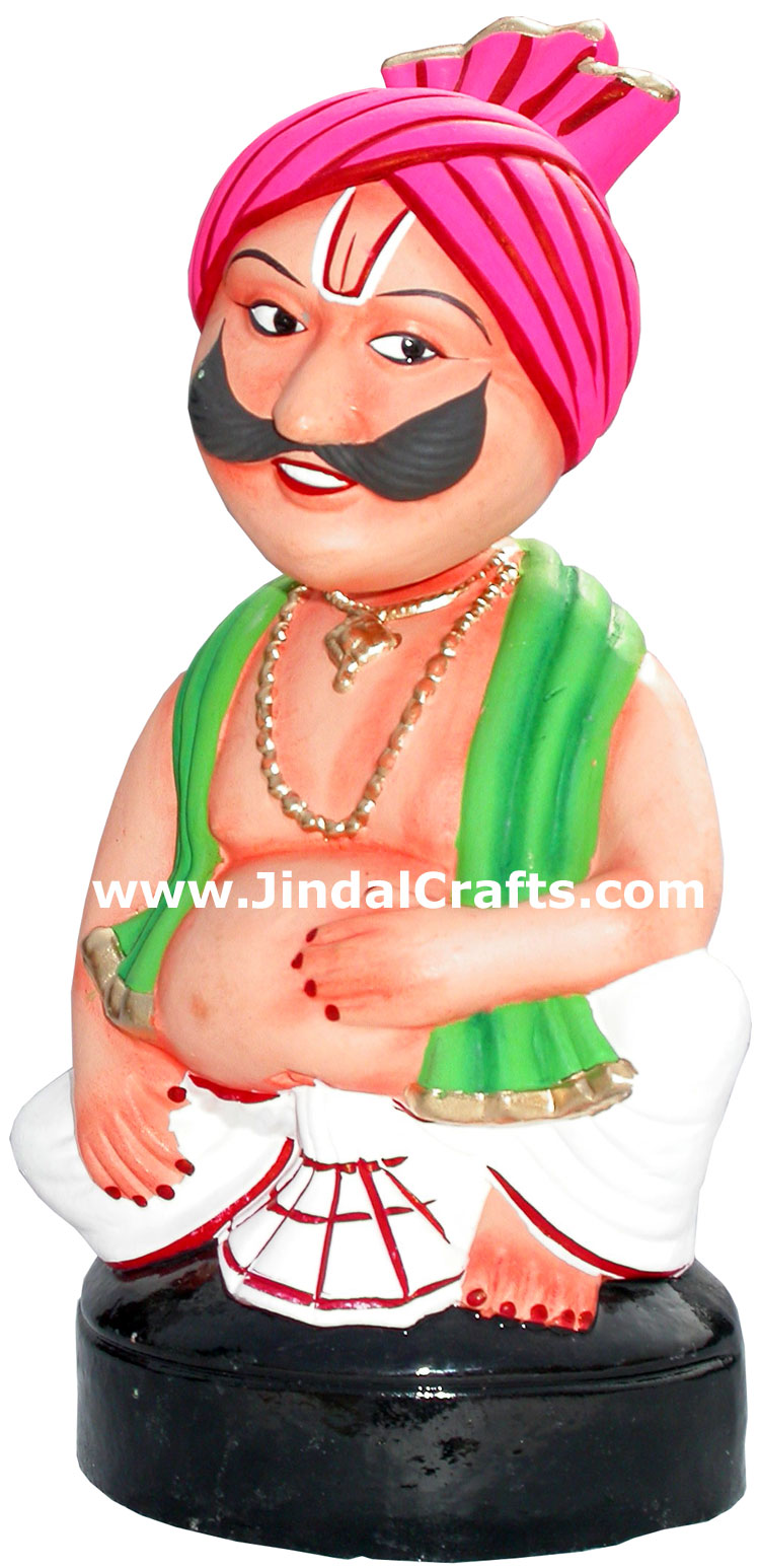 Dancing Doll Clay Made Colourful Traditional India Arts