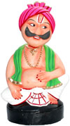Dancing Doll Clay Made Colourful Traditional India Arts