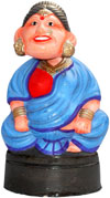 Dancing Doll Clay Made Colourful Traditional India Arts