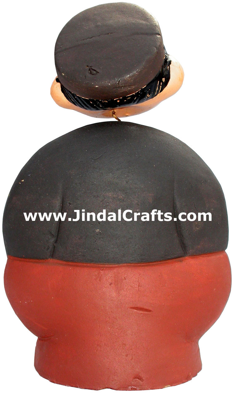 Dancing Doll Clay Made Colourful Traditional India Arts