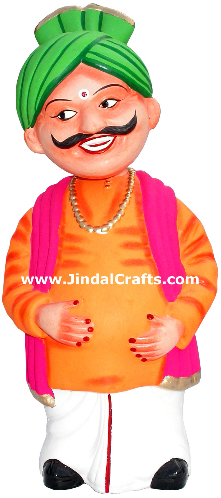 Dancing Doll Clay Made Colourful Traditional India Arts