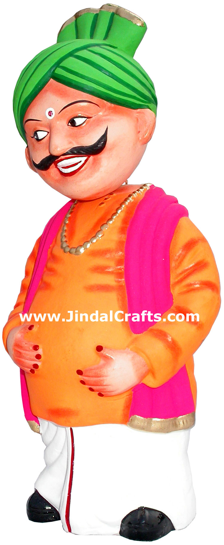 Dancing Doll Clay Made Colourful Traditional India Arts
