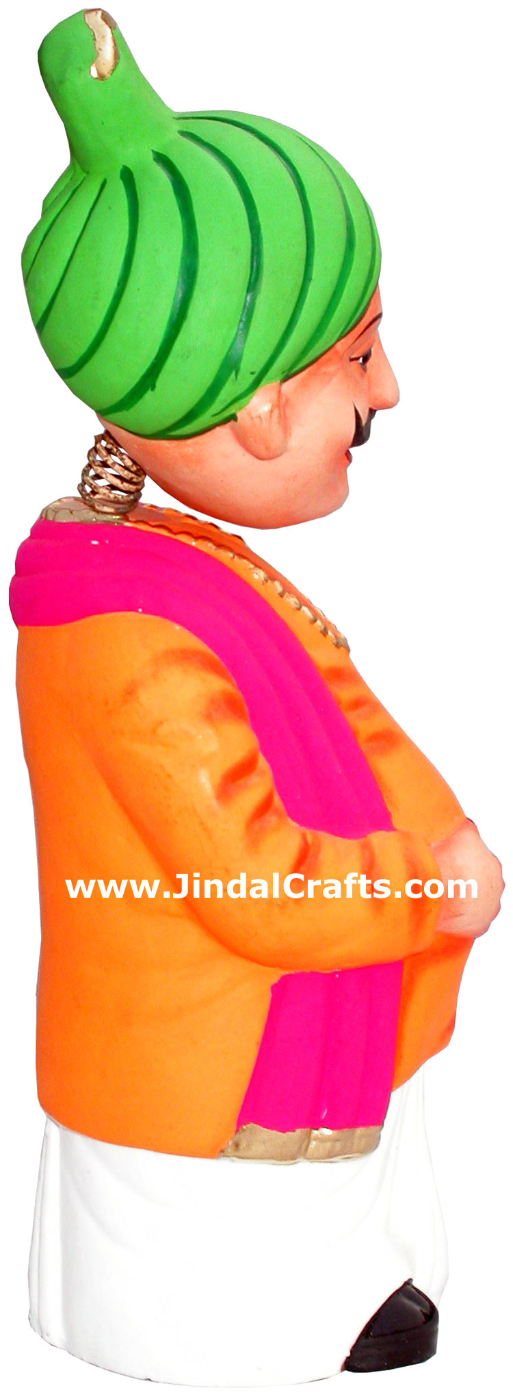Dancing Doll Clay Made Colourful Traditional India Arts