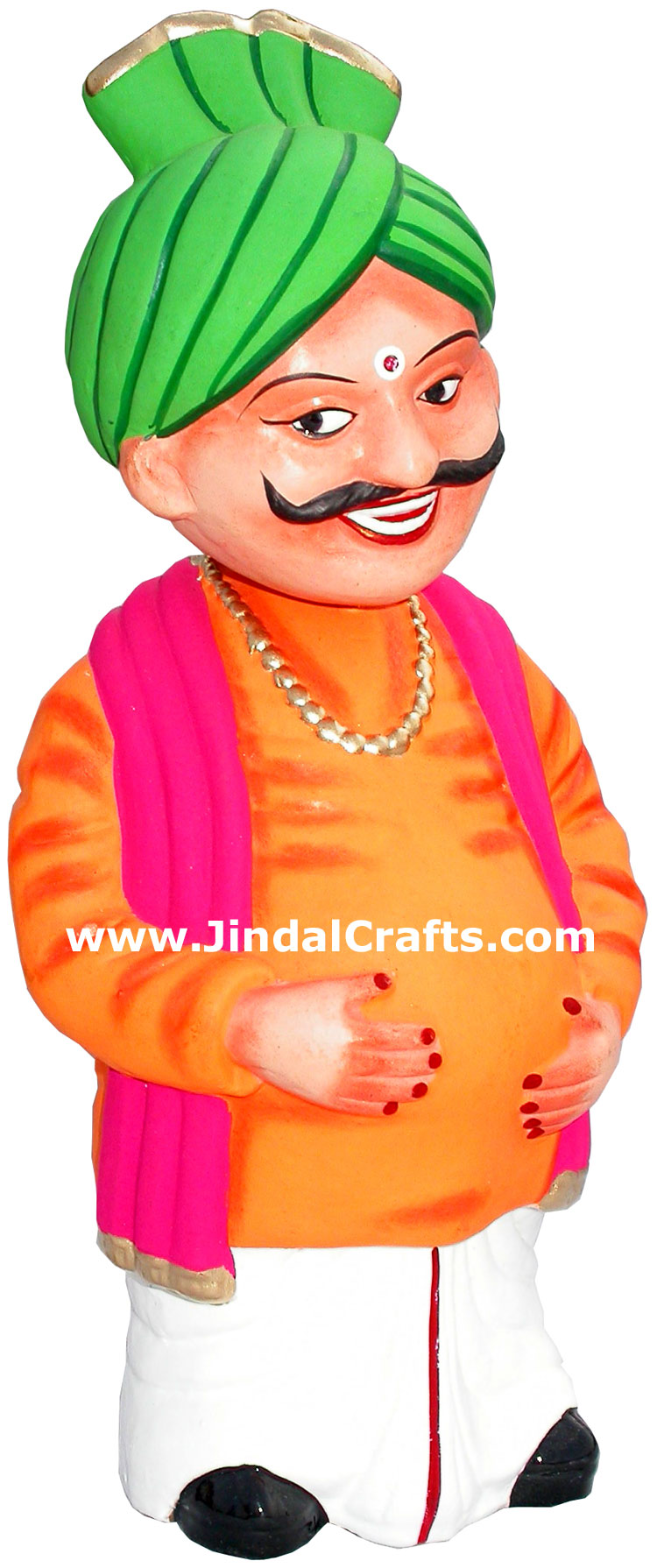 Dancing Doll Clay Made Colourful Traditional India Arts