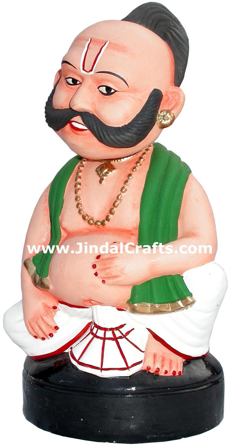 Dancing Doll Clay Made Colourful Traditional India Arts
