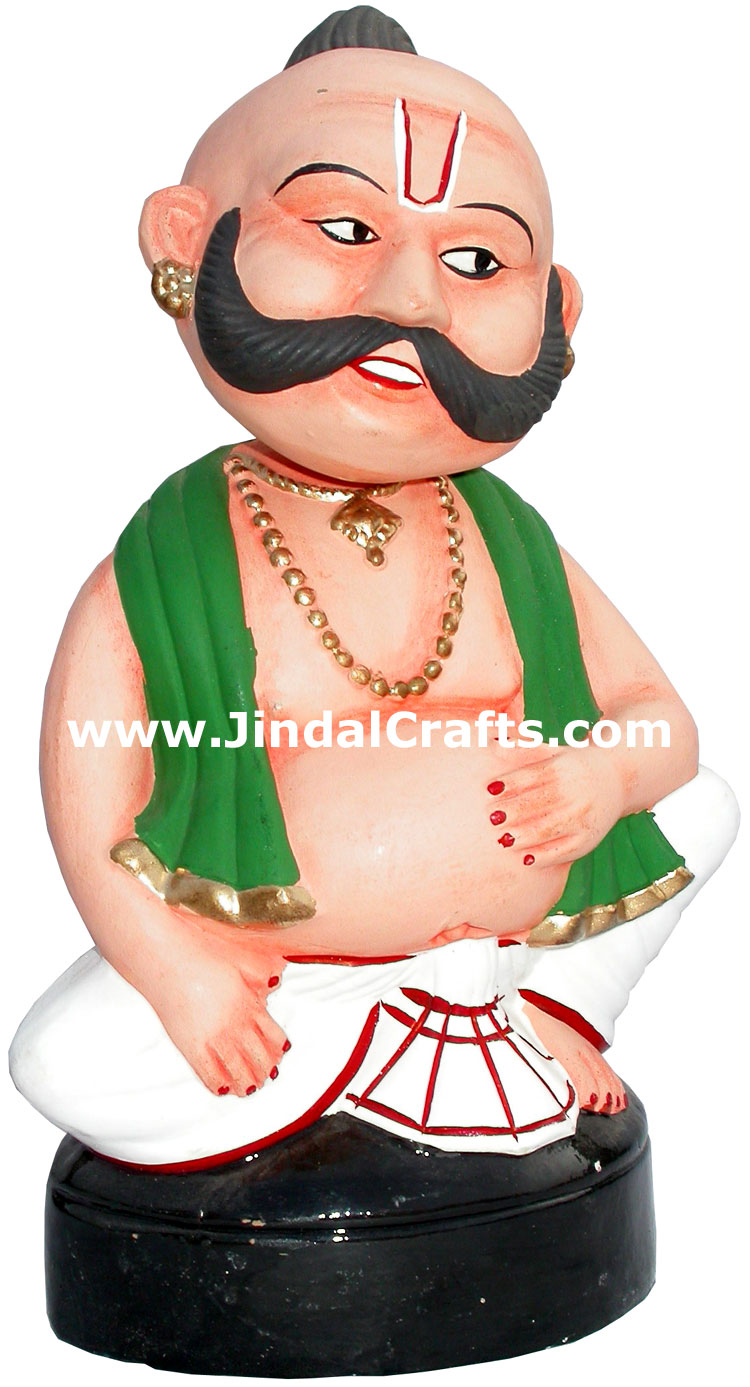 Dancing Doll Clay Made Colourful Traditional India Arts