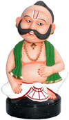 Dancing Doll Clay Made Colourful Traditional India Arts