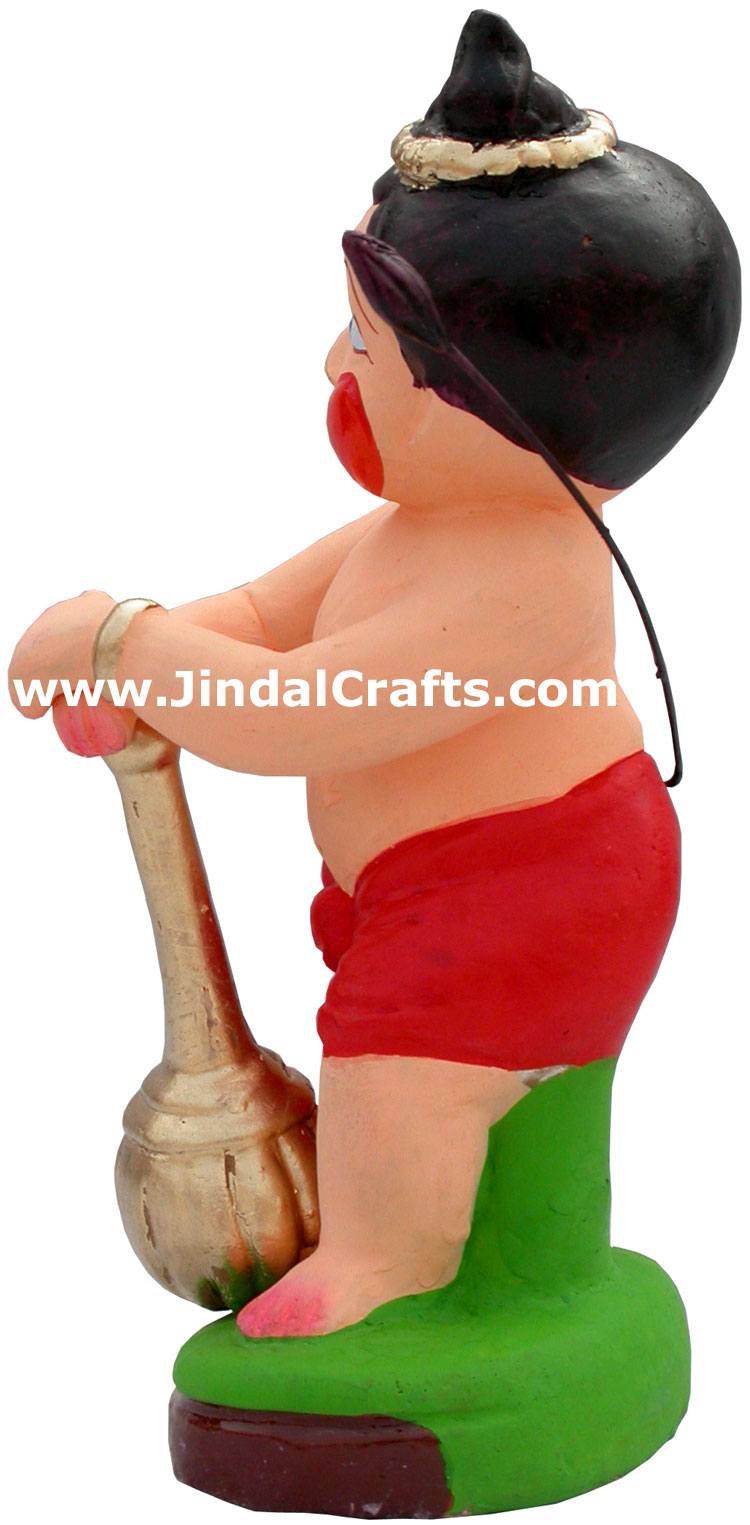 Bal Hanuman Papier Mache Made Colourful Handmade India