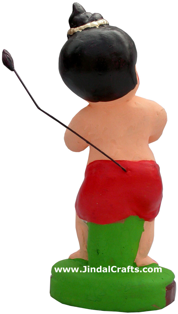 Bal Hanuman Papier Mache Made Colourful Handmade India
