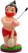 Bal Hanuman Papier Mache Made Colourful Handmade India