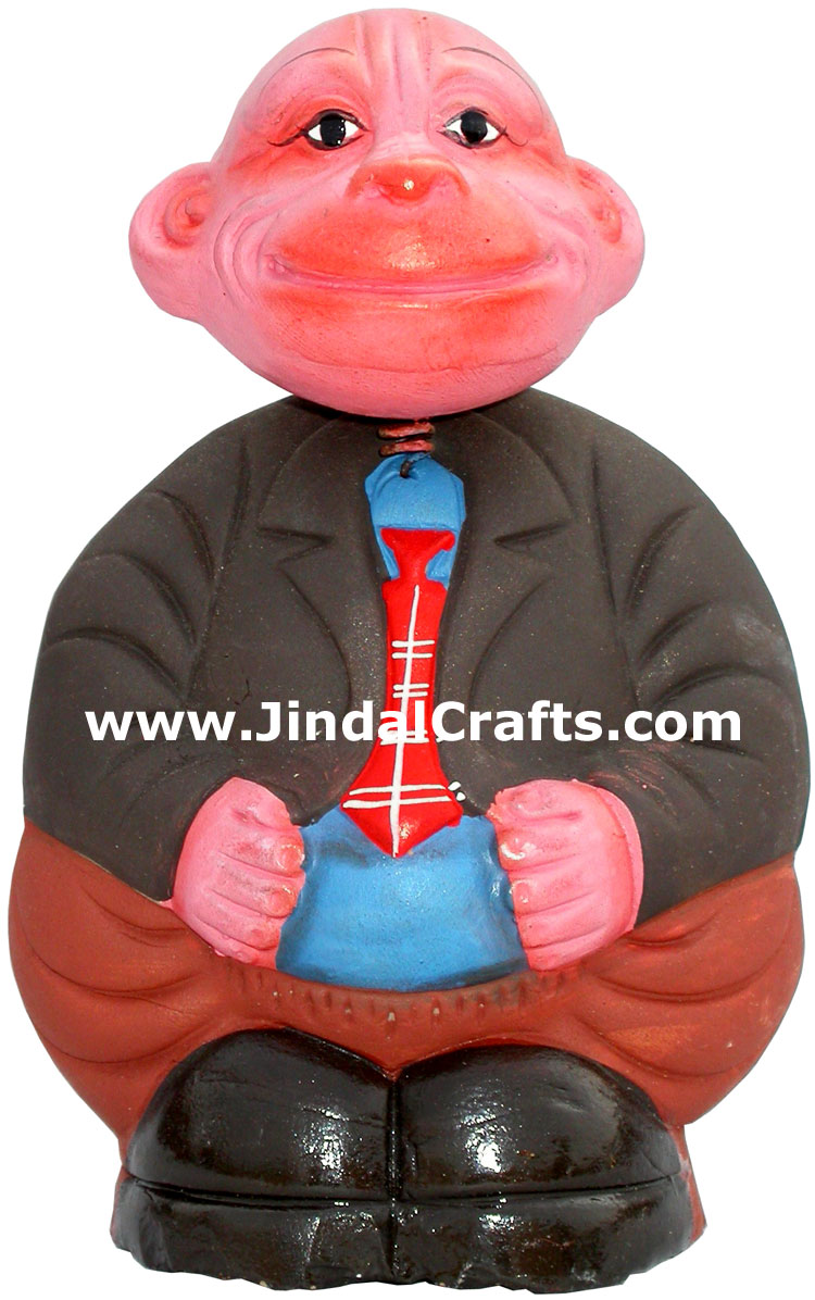 Dancing Doll Clay Made Colourful Traditional India Arts