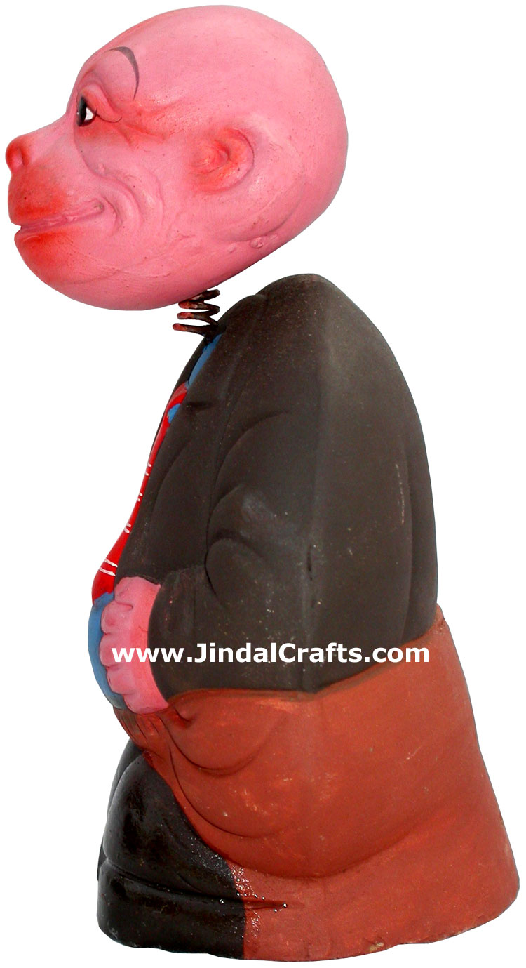 Dancing Doll Clay Made Colourful Traditional India Arts