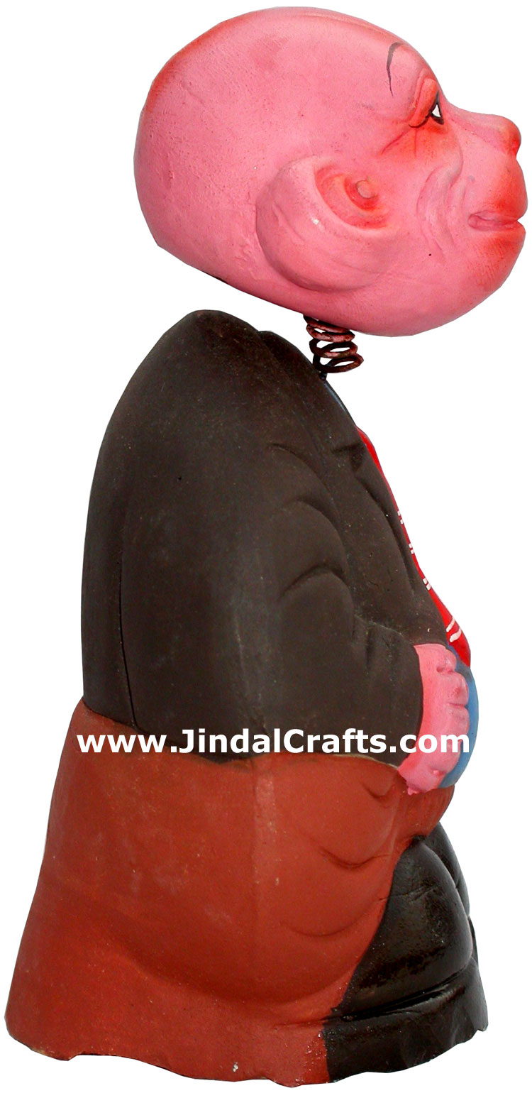 Dancing Doll Clay Made Colourful Traditional India Arts