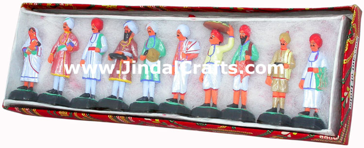 Servants of India Dolls Handmade Unique Rare Figures India Handicraft Home Decor