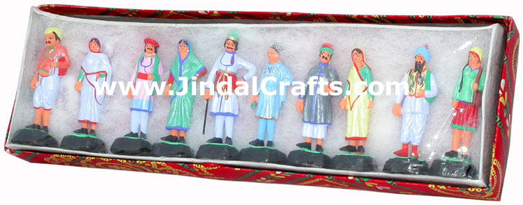People of India Dolls Handmade Unique Rare Figures India Handicraft Home Decor