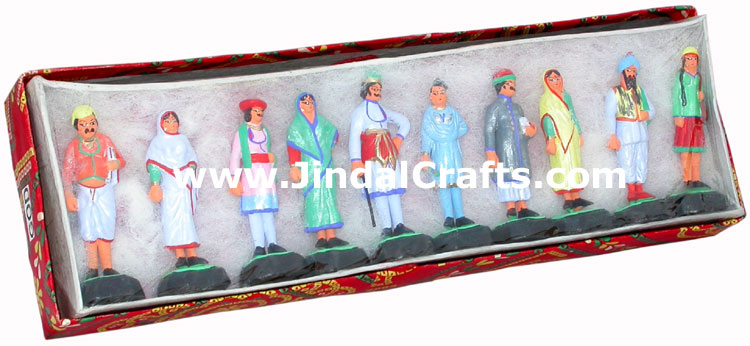 People of India Dolls Handmade Unique Rare Figures India Handicraft Home Decor