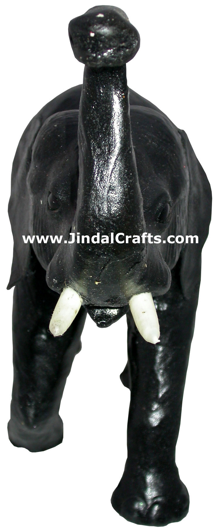 Elephant - Handmade Stuffed Leather Animals Toys India