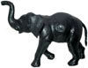 Elephant - Handmade Stuffed Leather Animals Toys India