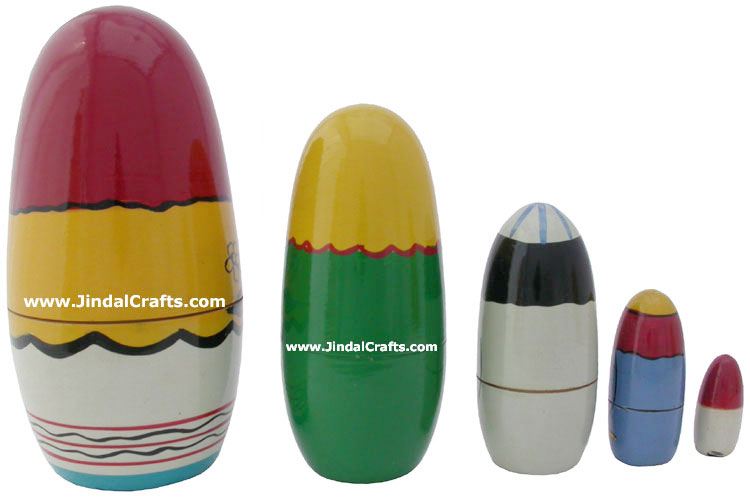 Nested Dolls - Handmade Wooden India Dolls Art