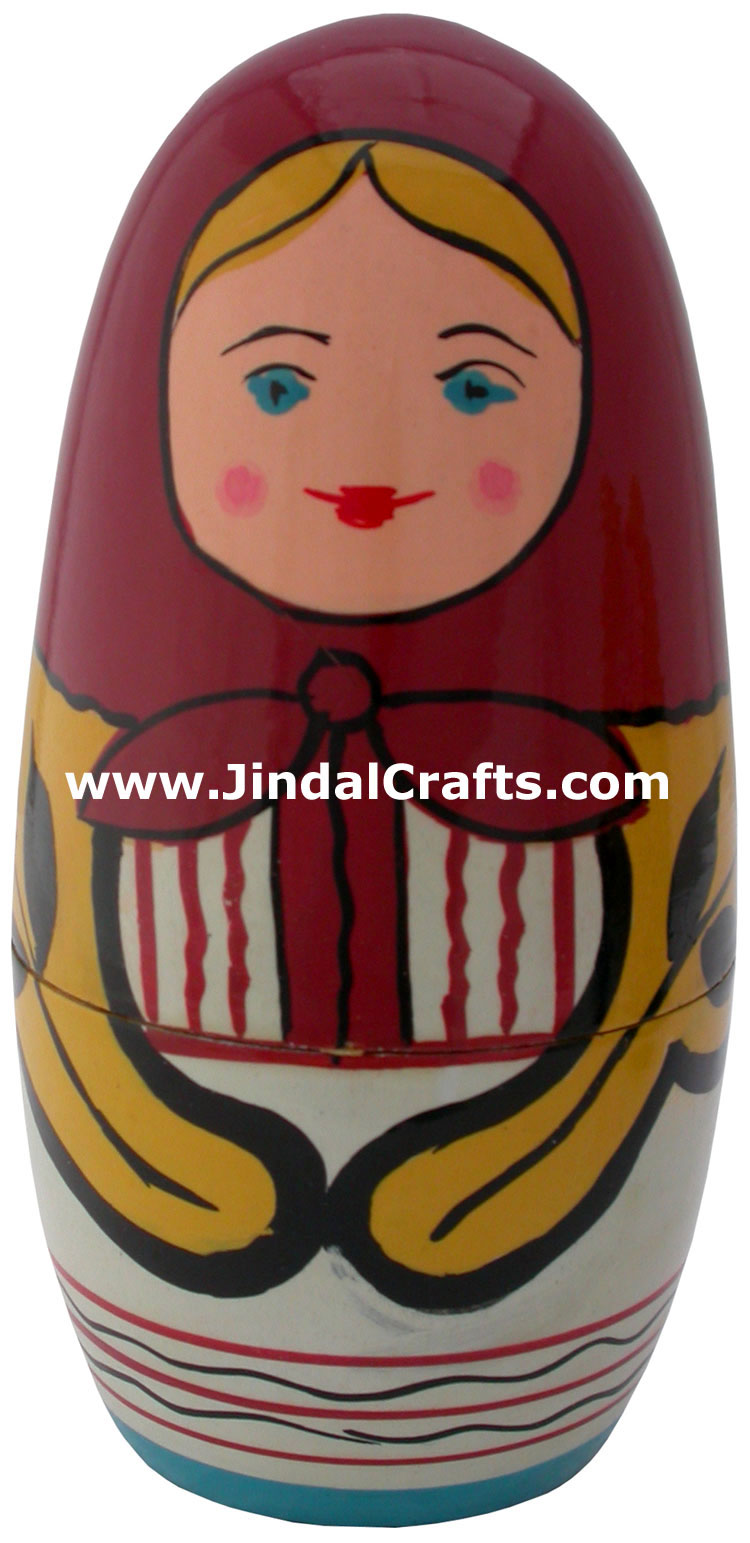 Nested Dolls - Handmade Wooden India Dolls Art