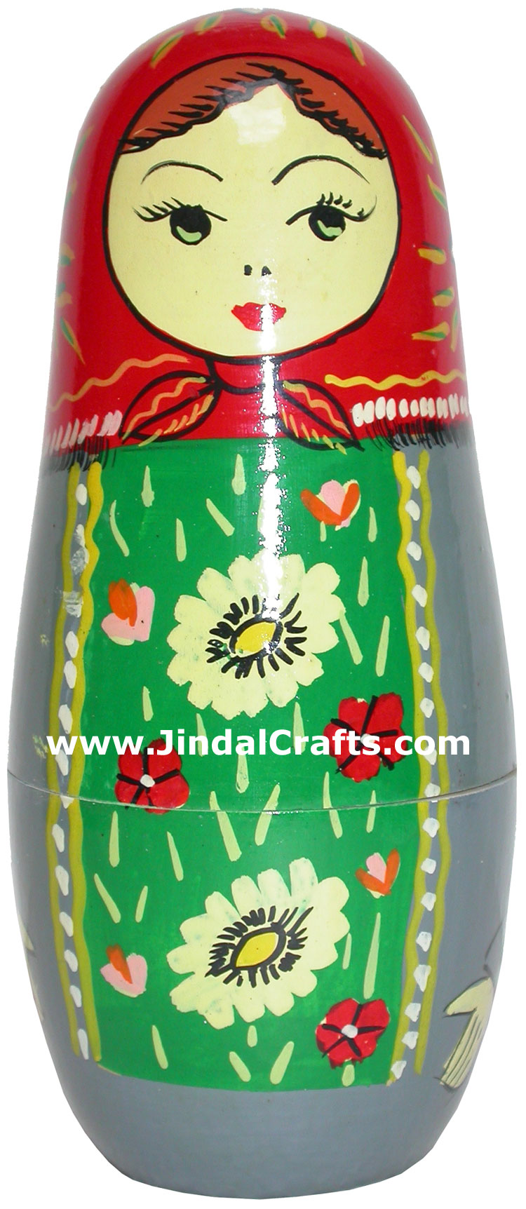 Russian Dolls Handmade Wooden India Stacking Dolls Art